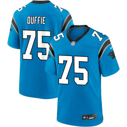 Christian Duffie Carolina Panthers 2024-2025 Alternate Game Blue Jersey