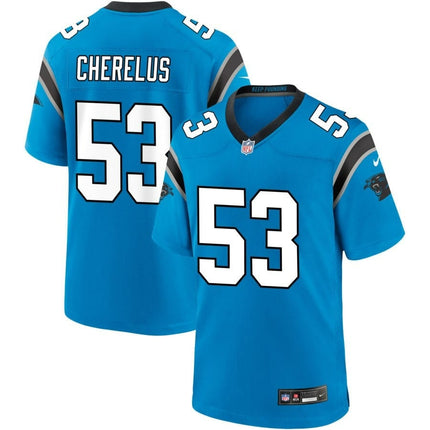 Claudin Cherelus Carolina Panthers 2024-2025 Alternate Game Blue Jersey