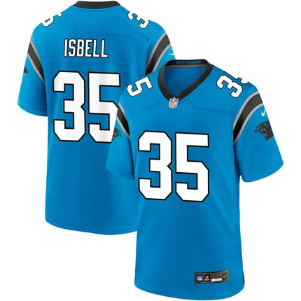Clayton Isbell Carolina Panthers 2024-2025 Alternate Game Blue Jersey