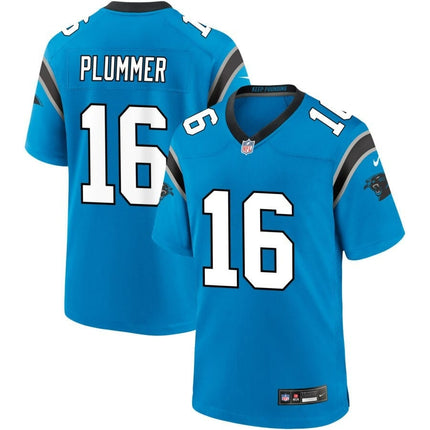 Jack Plummer Carolina Panthers 2024-2025 Alternate Game Blue Jersey