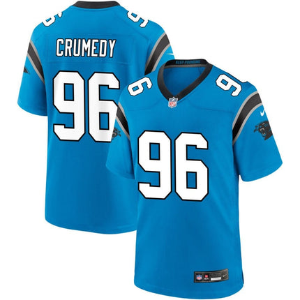 Jaden Crumedy Carolina Panthers 2024-2025 Alternate Game Blue Jersey