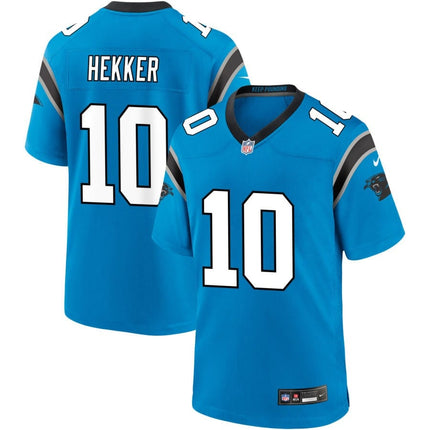 Johnny Hekker Carolina Panthers 2024-2025 Alternate Game Blue Jersey
