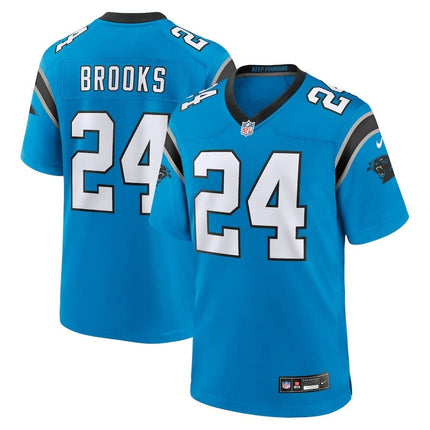 Jonathon Brooks Carolina Panthers 2024-2025 Alternate Game Blue Jersey