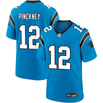 Sam Pinckney Carolina Panthers 2024-2025 Alternate Game Blue Jersey