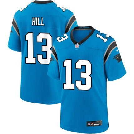 Troy Hill Carolina Panthers 2024-2025 Alternate Game Blue Jersey
