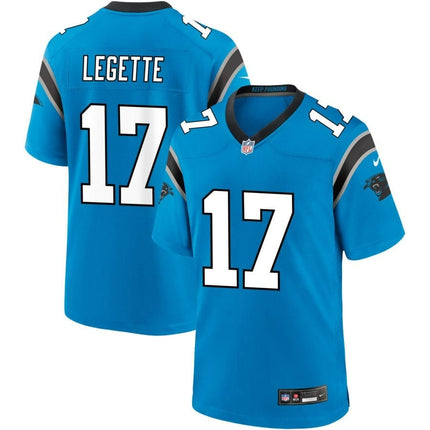 Xavier Legette Carolina Panthers 2024-2025 Alternate Game Blue Jersey