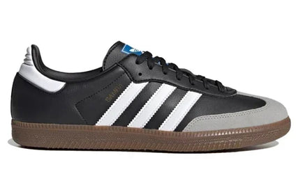 Men's Adidas Samba Black White Brown Shoes