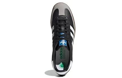 Men's Adidas Samba Black White Brown Shoes