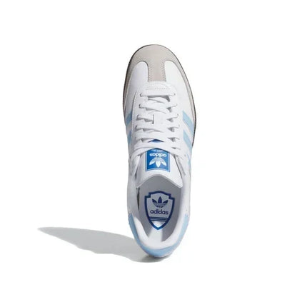 Men's Adidas Samba Cloud White Light Blue Shoes