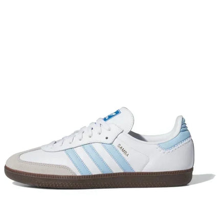 Men's Adidas Samba Cloud White Light Blue Shoes