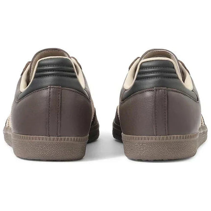 Men's Adidas Samba Dark Brown Beige Gum Shoes