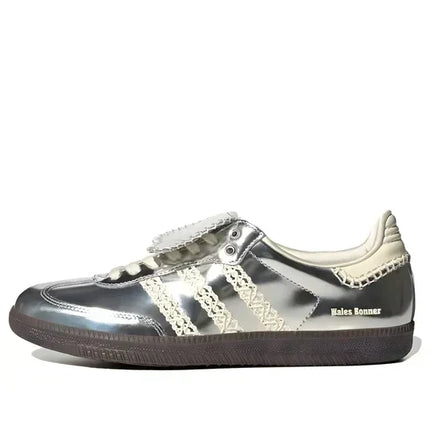 Men's Adidas Samba Silver Metallic Gum Shoes