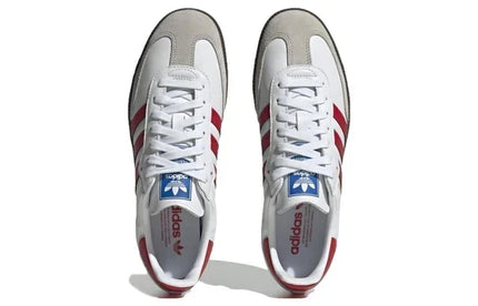 Men's Adidas Samba White Scarlet Shoes