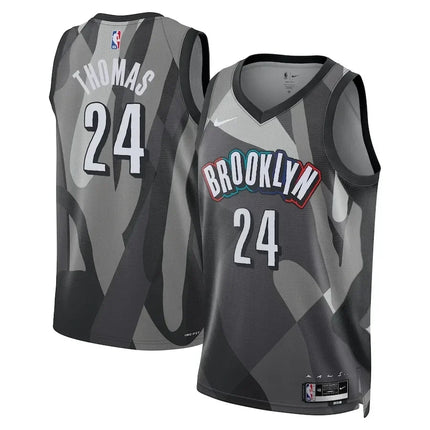 Cam Thomas Brooklyn Nets 2024-2025 City Edition Swingman Black Jersey