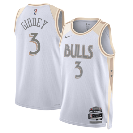 Josh Giddey Chicago Bulls 2024-2025 City Edition Swingman White Jersey