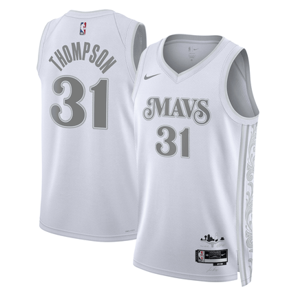 Klay Thompson Dallas Mavericks 2024-2025 City Edition Swingman White Jersey