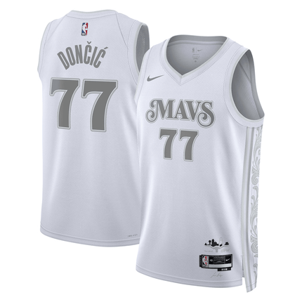 Luka Dončić Dallas Mavericks 2024-2025 City Edition Swingman White Jersey
