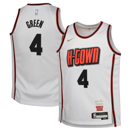 Jalen Green Houston Rockets 2024-2025 City Edition Swingman White Jersey