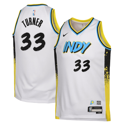 Myles Turner Indiana Pacers 2024-2025 City Edition Swingman White Jersey