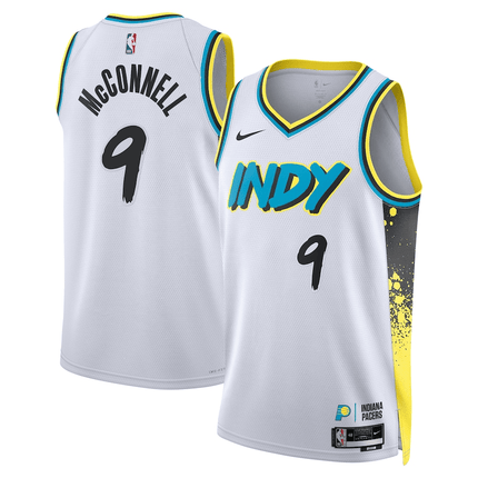 T.J. McConnell Indiana Pacers 2024-2025 City Edition Swingman White Jersey