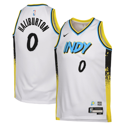 Tyrese Haliburton Indiana Pacers 2024-2025 City Edition Swingman White Jersey