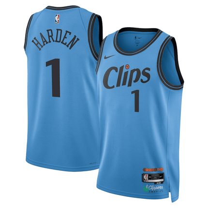 James Harden LA Clippers 2024-2025 City Edition Swingman Blue Jersey