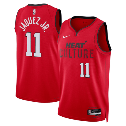Jaime Jaquez Jr. Miami Heat 2024-2025 City Edition Swingman Red Jersey