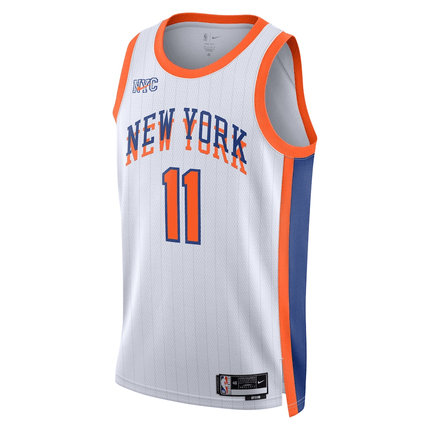Jalen Brunson New York Knicks 2024-2025 City Edition Swingman White Jersey