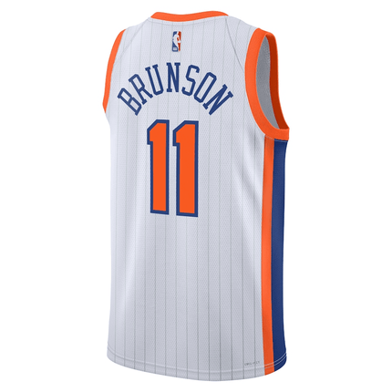 Jalen Brunson New York Knicks 2024-2025 City Edition Swingman White Jersey
