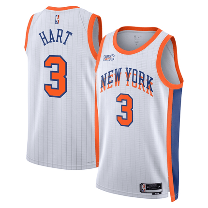 Josh Hart New York Knicks 2024-2025 City Edition Swingman White Jersey