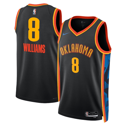 Jalen Williams Oklahoma City Thunder 2024-2025 City Edition Swingman Black Jersey