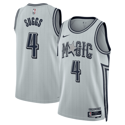 Jalen Suggs Orlando Magic 2024-2025 City Edition Swingman Silver Jersey