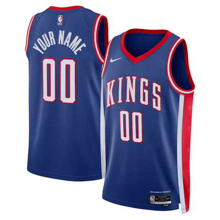 Custom Sacramento Kings 2024-2025 City Edition Swingman Blue Jersey