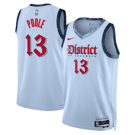 Jordan Poole Washington Wizards 2024-2025 City Edition Swingman White Jersey