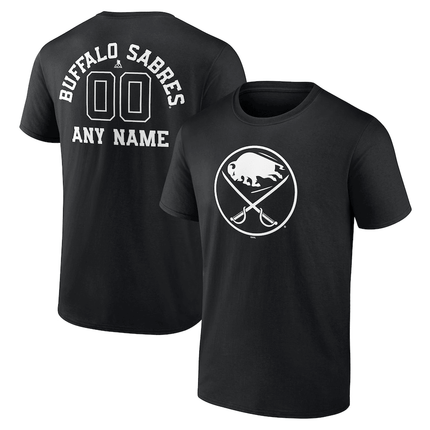 Buffalo Sabres 2024-2025 Personalized Name & Number Monochrome T-Shirt