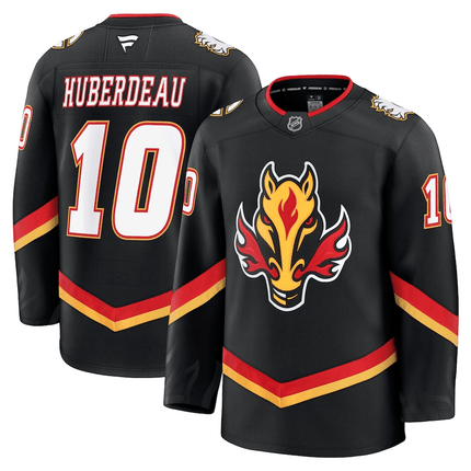 Jonathan Huberdeau Calgary Flames 2024-2025 Alternate Premium Custom Black Jersey