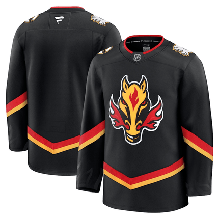 Jonathan Huberdeau Calgary Flames 2024-2025 Alternate Premium Custom Black Jersey