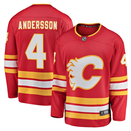 Rasmus Andersson Calgary Flames 2024-2025 Home Breakaway Red Jersey