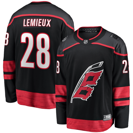 Brendan Lemieux Carolina Hurricanes 2024-2025 Home Breakaway Black Jersey