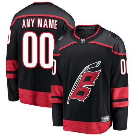 Custom Carolina Hurricanes 2024-2025 Home Breakaway Black Jersey
