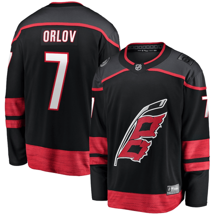 Dmitry Orlov Carolina Hurricanes 2024-2025 Home Breakaway Black Jersey