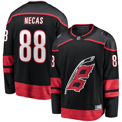 Martin Necas Carolina Hurricanes 2024-2025 Home Breakaway Black Jersey