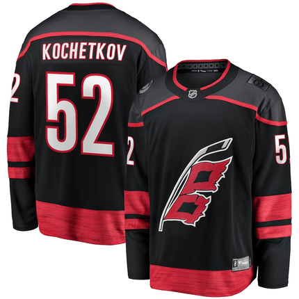 Pyotr Kochetkov Carolina Hurricanes 2024-2025 Home Breakaway Black Jersey