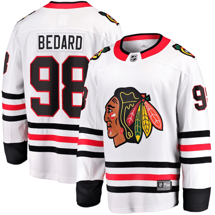 Connor Bedard Chicago Blackhawks 2024-2025 Away Breakaway White Jersey