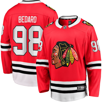 Connor Bedard Chicago Blackhawks 2024-2025 Home Breakaway Red Jersey