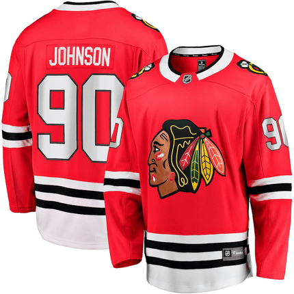 Tyler Johnson Chicago Blackhawks 2024-2025 Home Breakaway Red Jersey