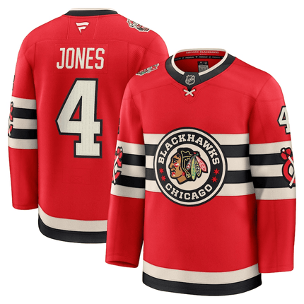 Seth Jones Chicago Blackhawks 2024-2025 Winter Classic Premium Red Jersey