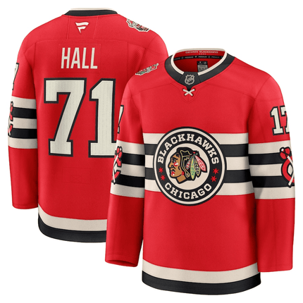 Taylor Hall Chicago Blackhawks 2024-2025 Winter Classic Premium Red Jersey