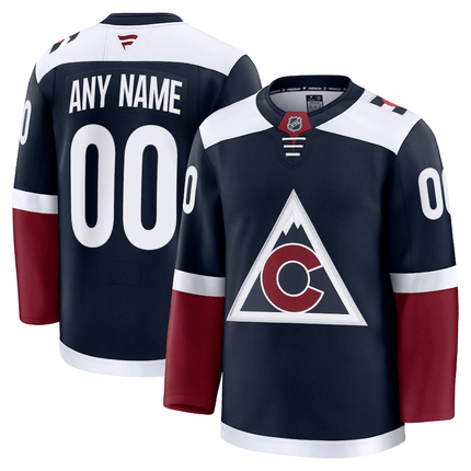 Custom Colorado Avalanche 2024-2025 Alternate Breakaway Navy Jersey