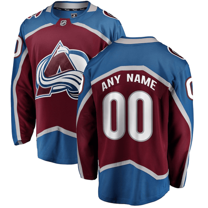 Custom Colorado Avalanche 2024-2025 Home Breakaway Burgundy Jersey